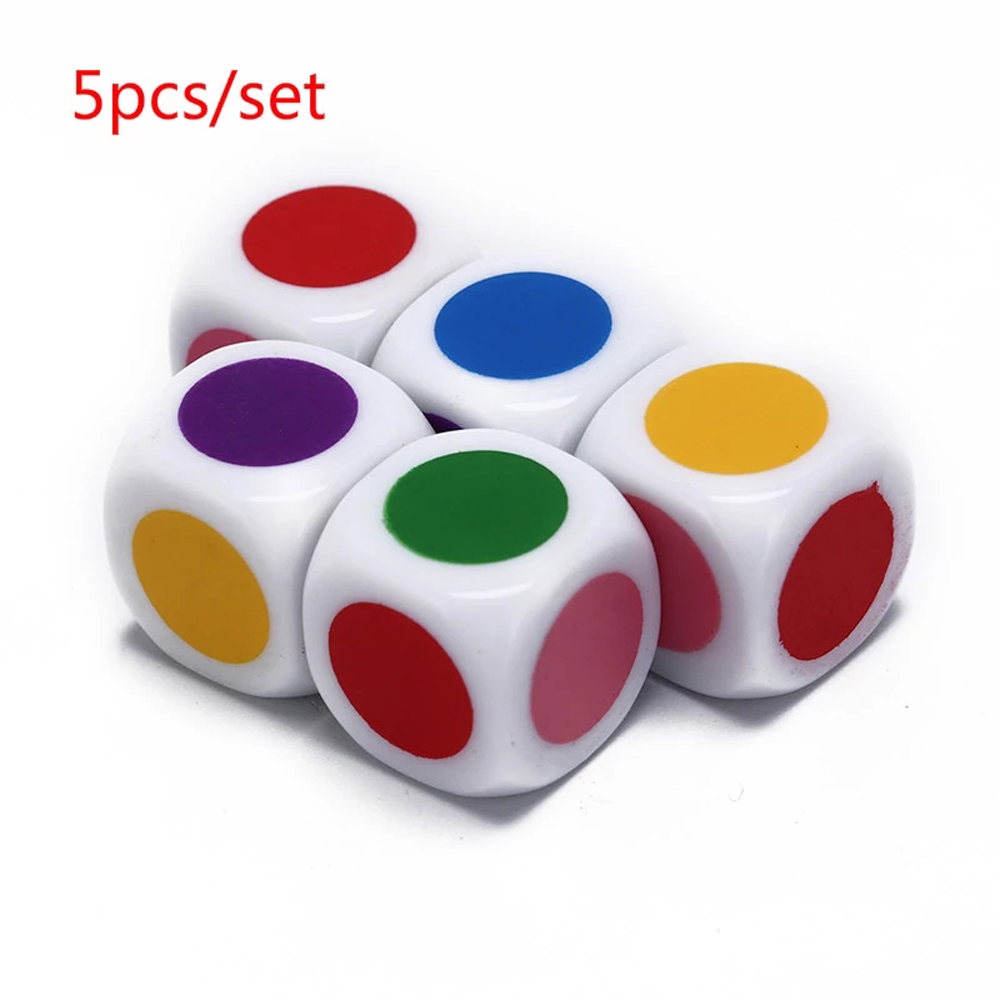 Puzzle Blank White - Set di 5 Dadi Acrilici di