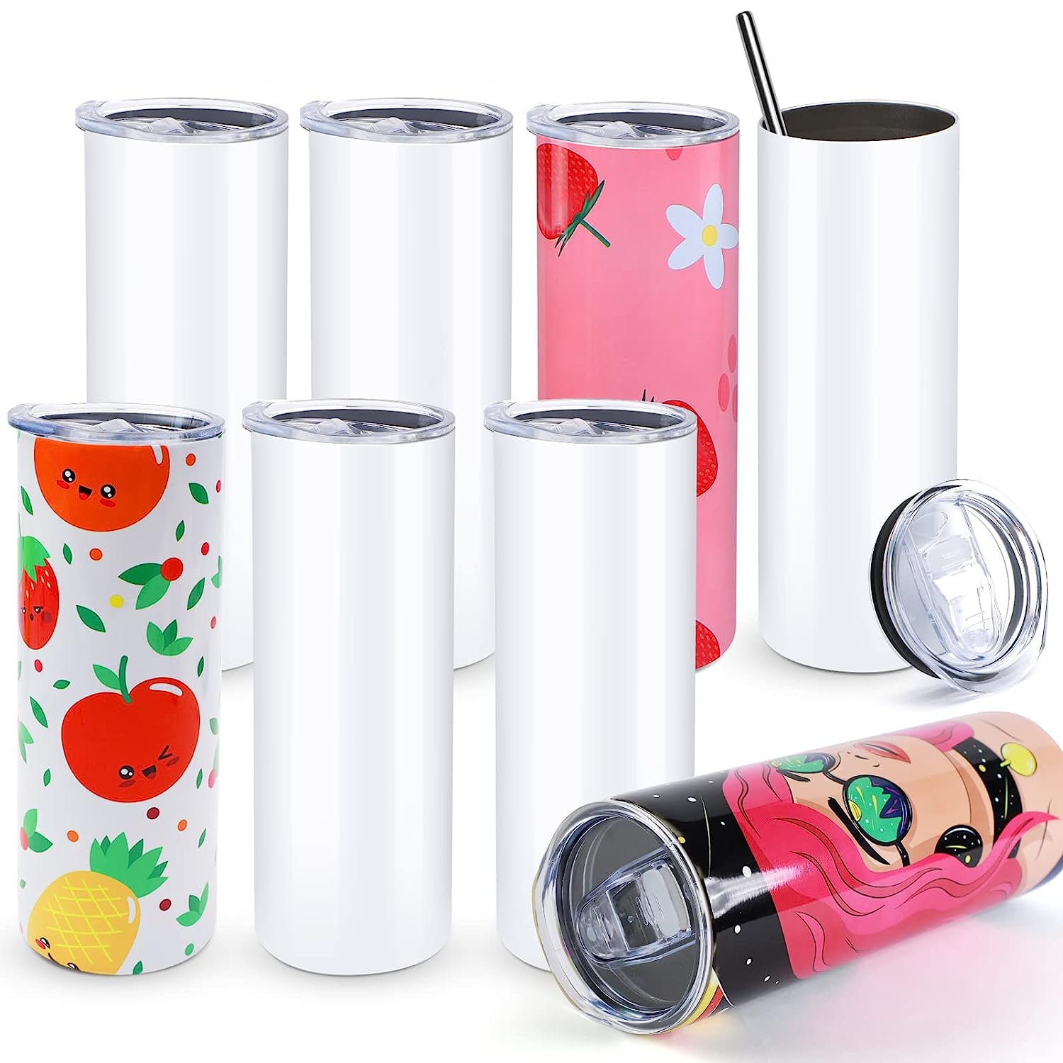Sublimation Mug White - HTVRONT 8 bicchieri per sublimazione in