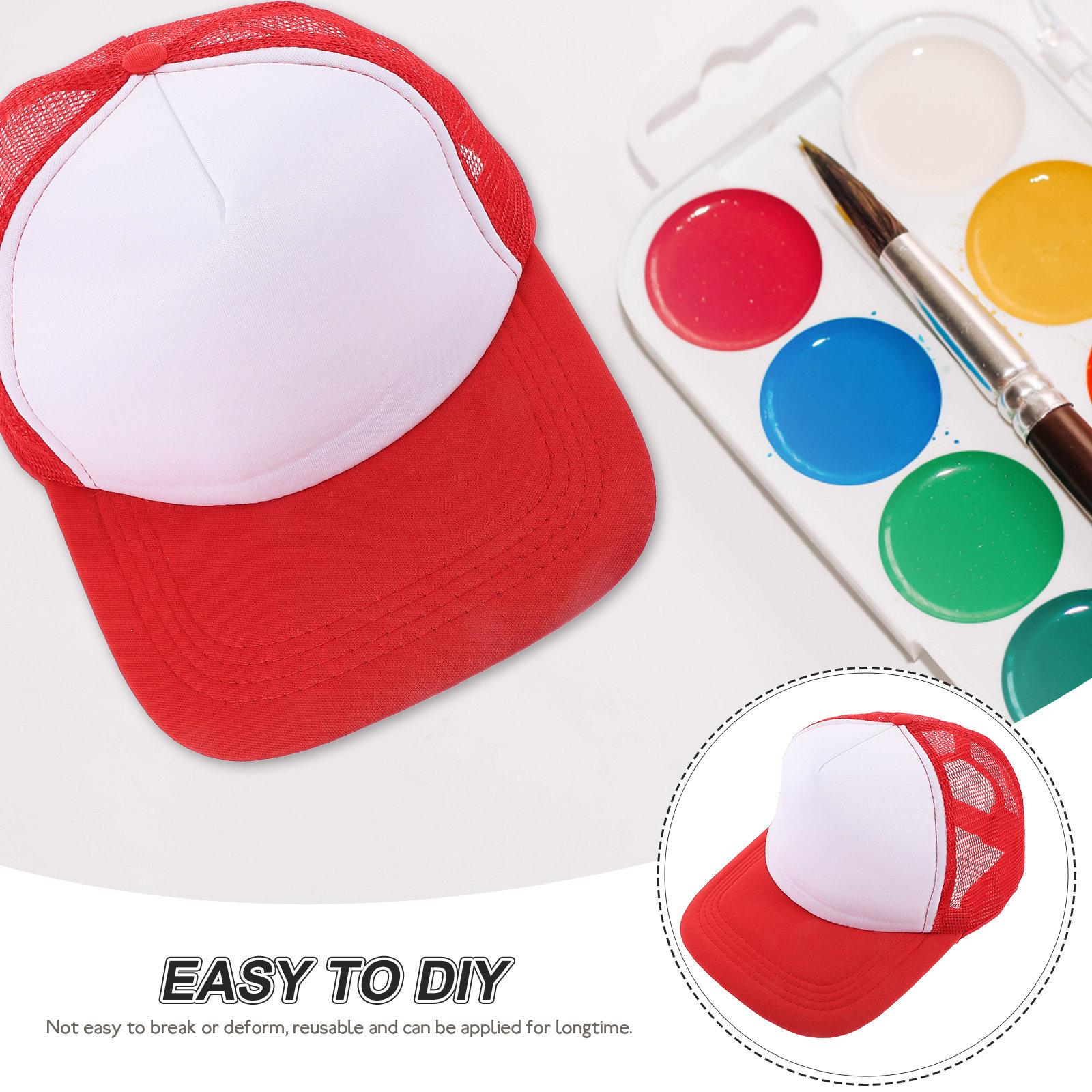 10 Pezzi Cappelli a Rete per T - Hat Sublimation Blank recensione e prezzo