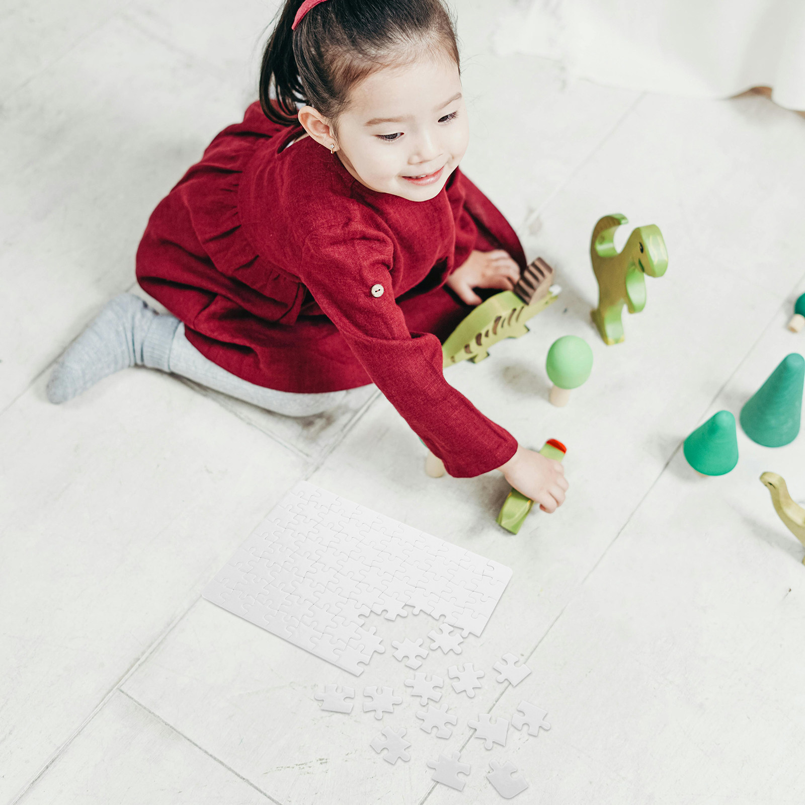 4 fogli di pezzi di puzzle bia - Puzzle Blank White recensione e prezzo